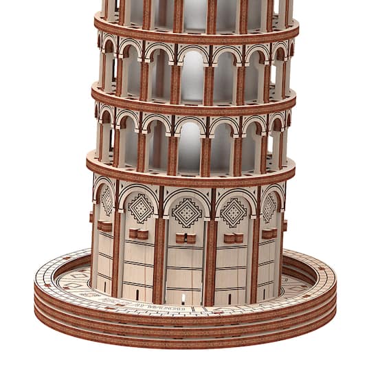 Mr. Playwood Leaning Tower of Pisa 3D Wooden STEM Model Kit
